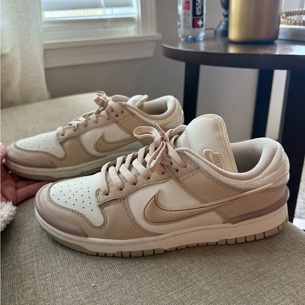 Nike Cream and Tan Sneakers